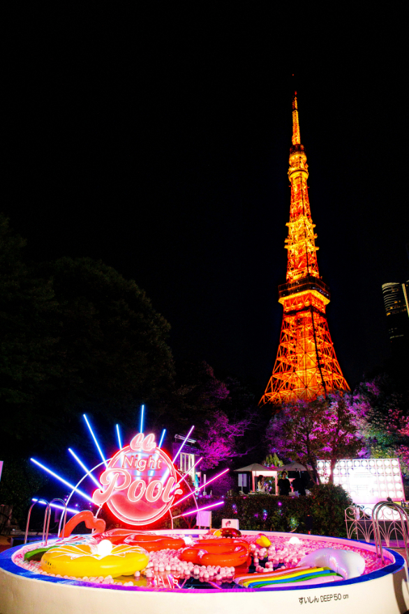 『CanCam×Tokyo Prince Hotel Night Pool』2024年イメージ