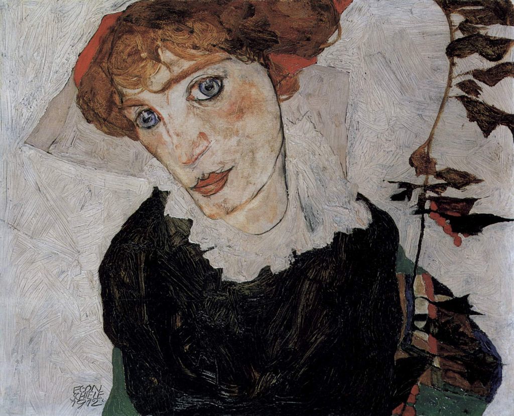 《Wally von Egon Schiele》エゴン・シーレ/1912年/Öl auf Holz/Leopold Museum 出典=ウィキメディア・コモンズ (Wikimedia Commons)