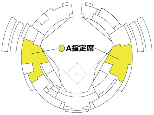 A指定席の座席図