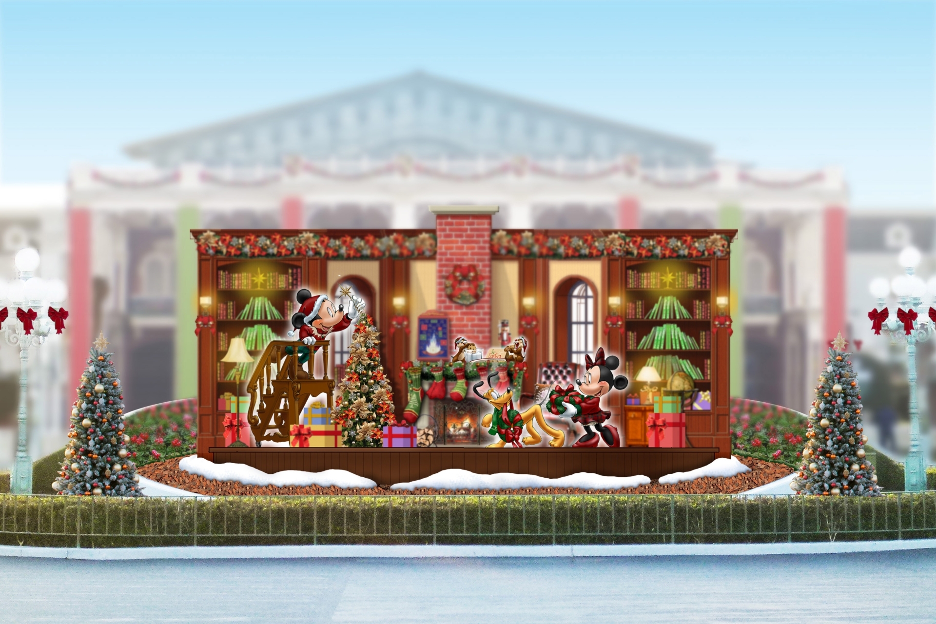 クリスマス・ファンタジー エントランスのフォトロケーション ※イメージ （C）Disney
