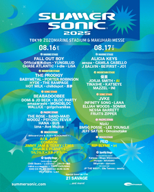 『SUMMER SONIC 2025』コモン、ジミー・ジャム＆テリー・ルイス、ディゲブル・プラネッツ、AI、JUJU、ウルフルズら追加出演者を発表