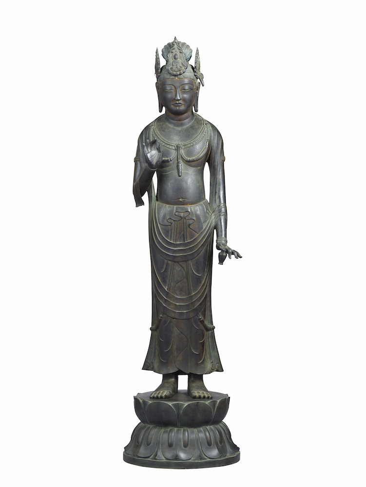 国宝《観音菩薩立像》(夢違観音)　飛鳥時代 7～8世紀、奈良・法隆寺蔵、奈良展のみ通期展示
