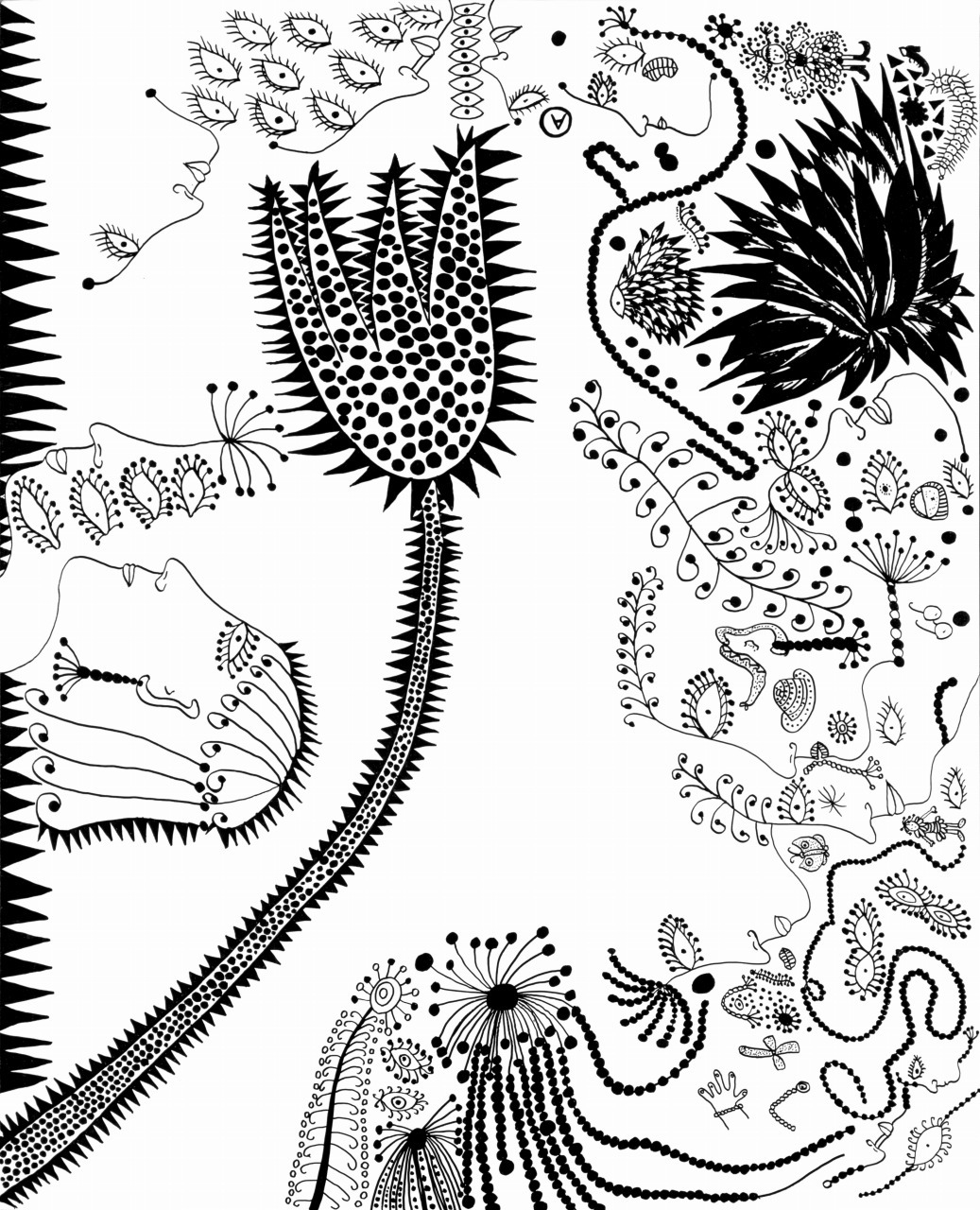 草間彌生 花咲けるニューヨーク [OPRT] 2005年 シルクスクリーン・キャンバス 162×130.3cm ©YAYOI KUSAMA