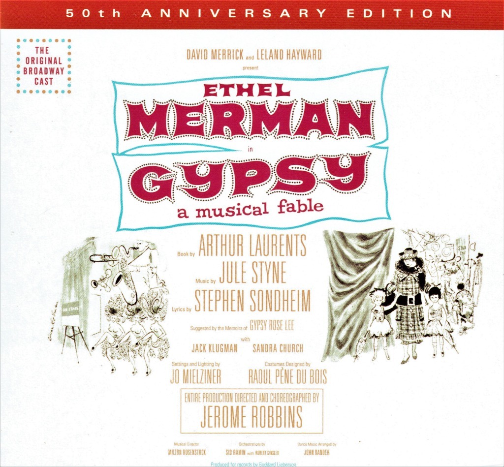 初演50周年を記念して2009年にリリースされた、マーマン主演版『ジプシー』のオリジナル・キャストCD（輸入盤かダウンロードで購入可）