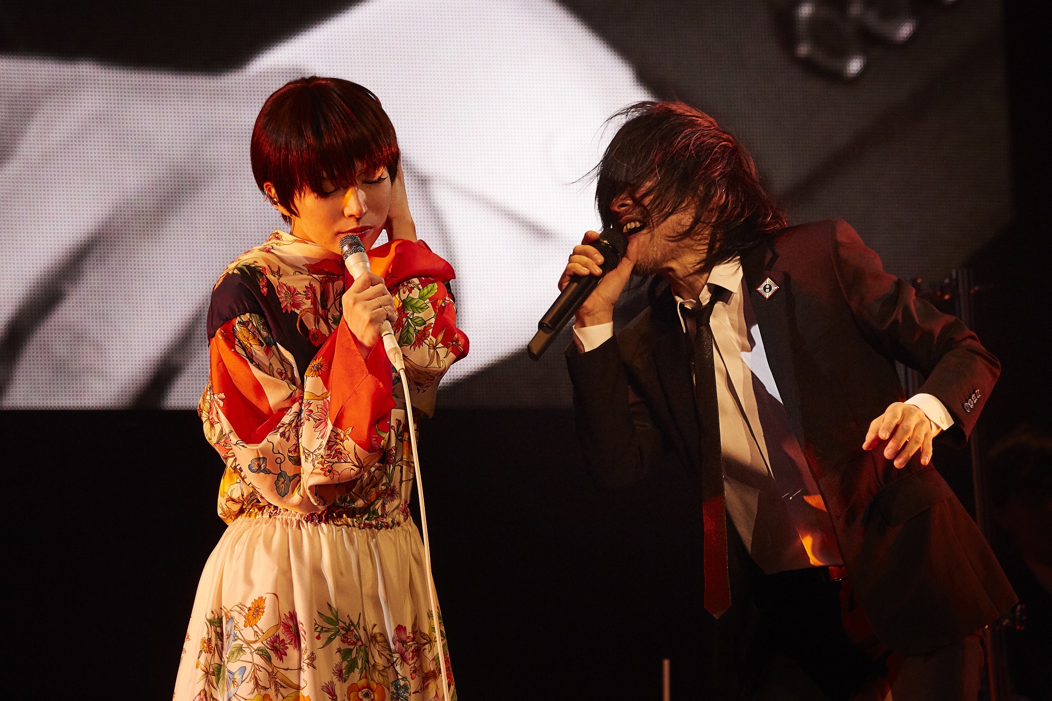 椎名林檎、宮本浩次 　撮影＝太田好治