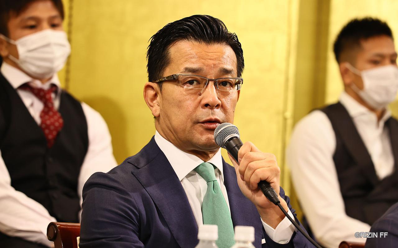 スカパー！でのPPV放送などについて語る榊原信行CEO (c)RIZIN FF