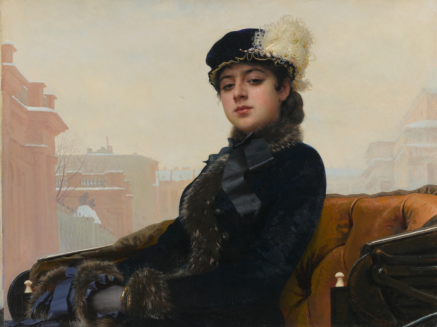 イワン・クラムスコイ《忘れえぬ女(ひと)》1883年 油彩・キャンヴァス　 (C) The State Tretyakov Gallery