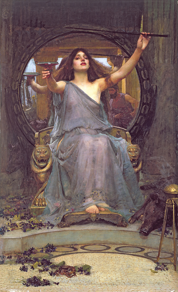 ジョン・ウィリアム・ウォーターハウス 《オデュッセウスに杯を差し出すキルケー》 1891年 油彩・カンヴァス オールダム美術館蔵
