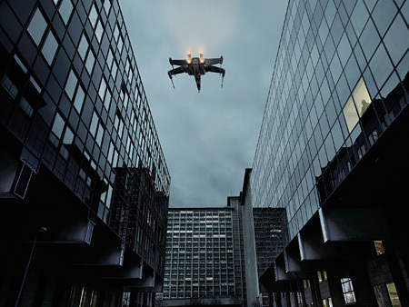  Dark Lens, X-Wing & Vader, Lille, 2007 © Cédric Delsaux