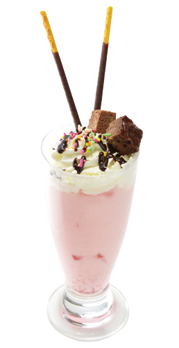 青春の胸キュンハートミルク February ver.（ドリンクのみ 600円／バースデーセット 1,300円） (Ｃ)TSUKISTA. MT