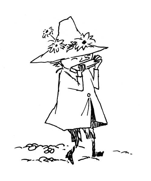 トーベ・ヤンソン≪スナフキン≫制作年不詳 インク・紙 ムーミンキャラクターズ社 (C)Moomin Characters TM