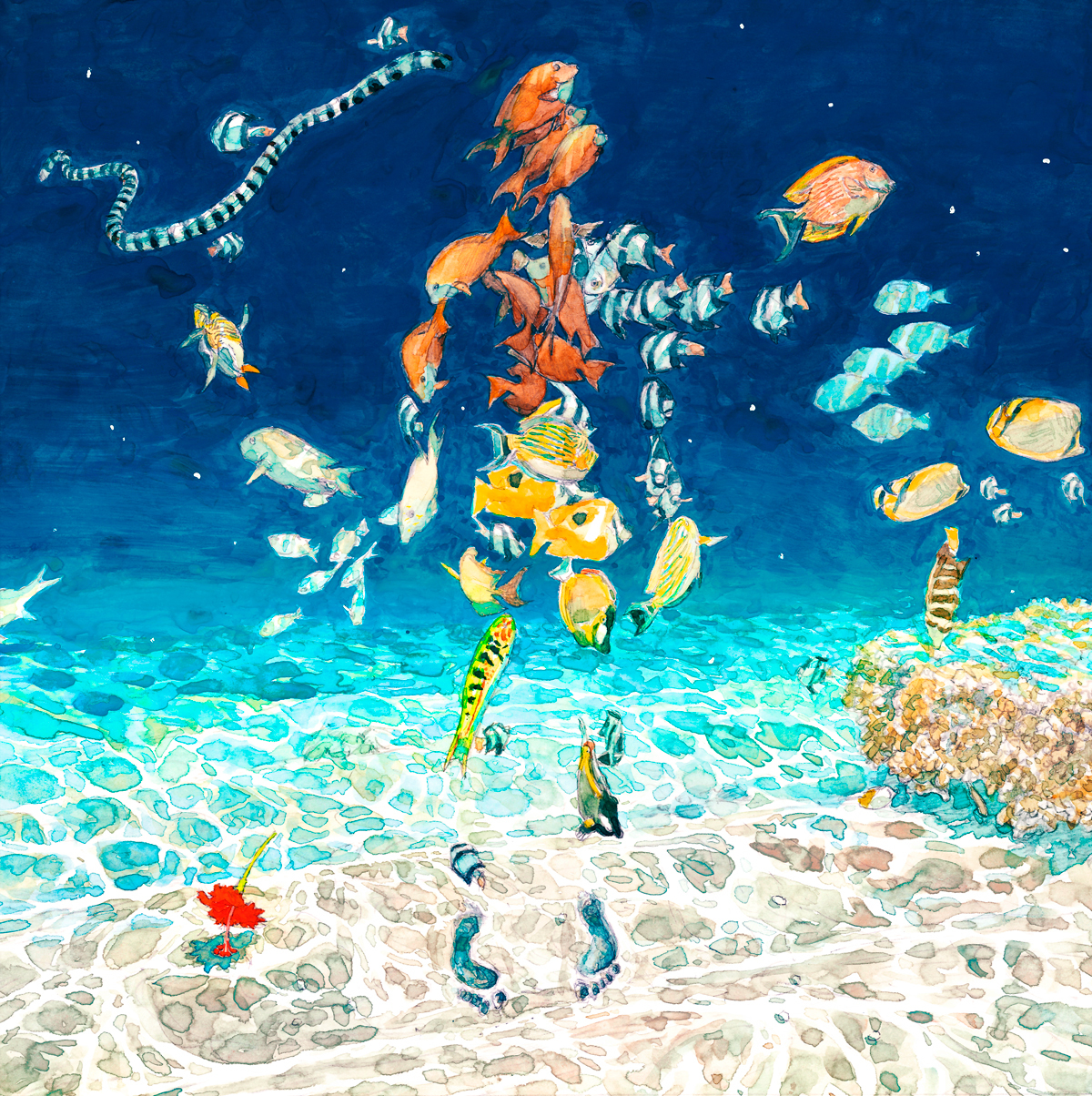 米津玄師「海の幽霊」ジャケット (C)五十嵐大介／小学館
