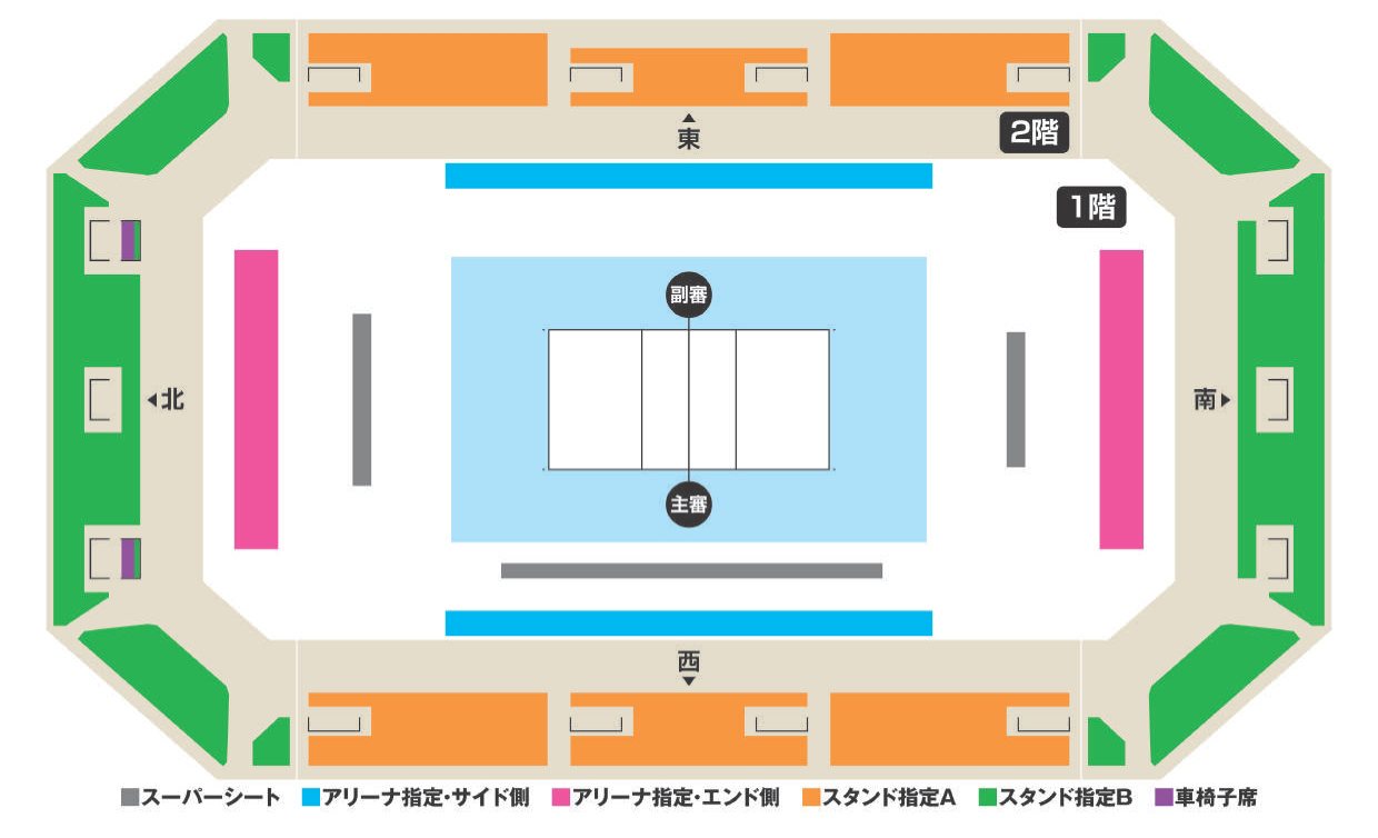 千葉ポートアリーナの座席図