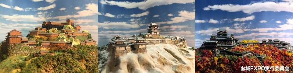 お城のジオラマ模型展