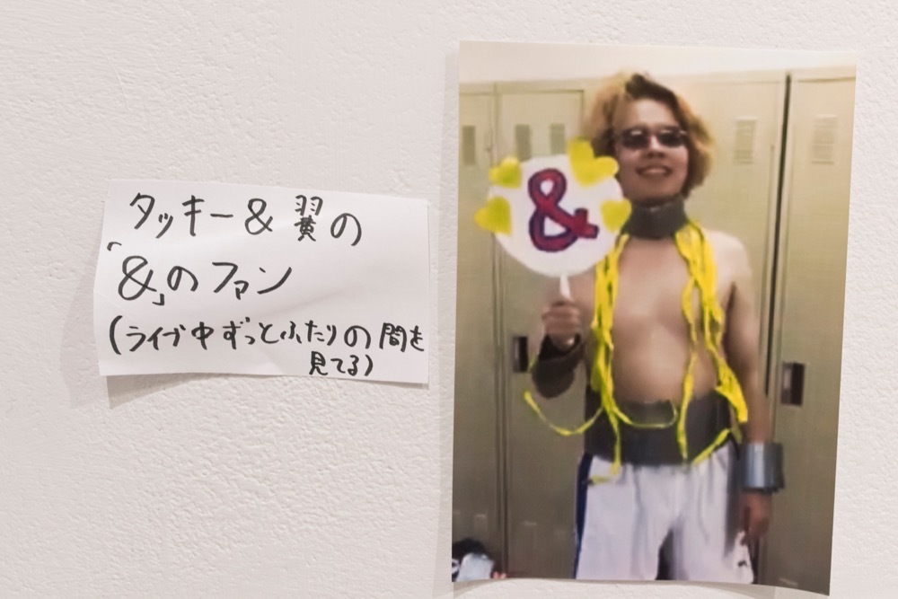 展示作品《タッキー&翼の「&」のファン（ライブ中ずっとふたりの間を見てる）》 撮影：nobprometheus
