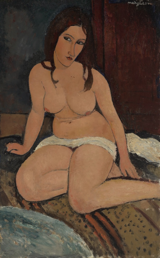 アメデオ・モディリアーニ《座る裸婦》1917年、アントワープ王立美術館、 photo: Rik Klein Gotink, Collection KMSKA - Flemish Community (CC0)