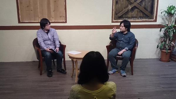 左：園田喬し（BITE編集長）　右：今田健太郎（アルルル） ⓒBITE公式Twitter