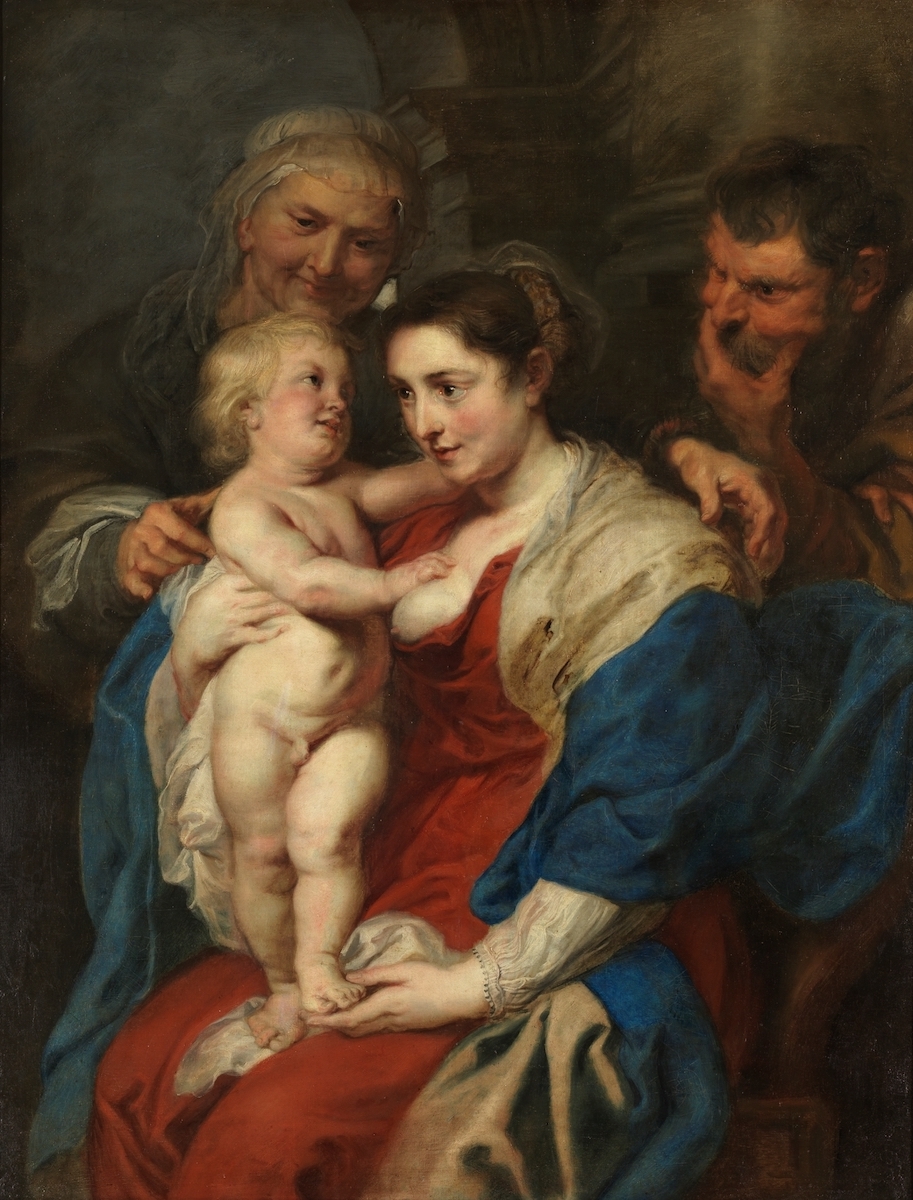 ペーテル・パウル・ルーベンス《聖アンナのいる聖家族》1630年頃 マドリード、プラド美術館蔵 © Museo Nacional del Prado