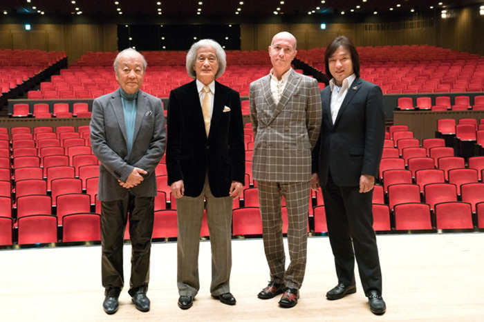  （左より）外山雄三、飯守泰次郎、井上道義、飯森範親（C）森口ミツル