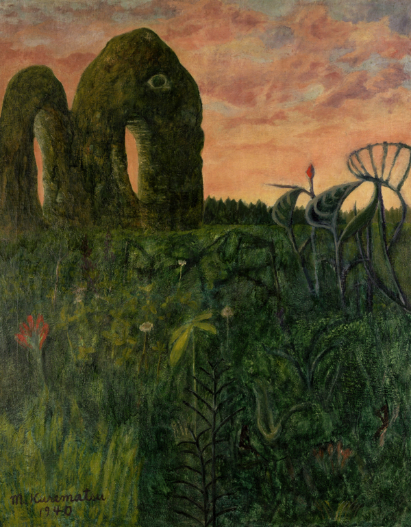 榑松正利《夢》 1940 年 油彩、カンヴァス 練馬区立美術館