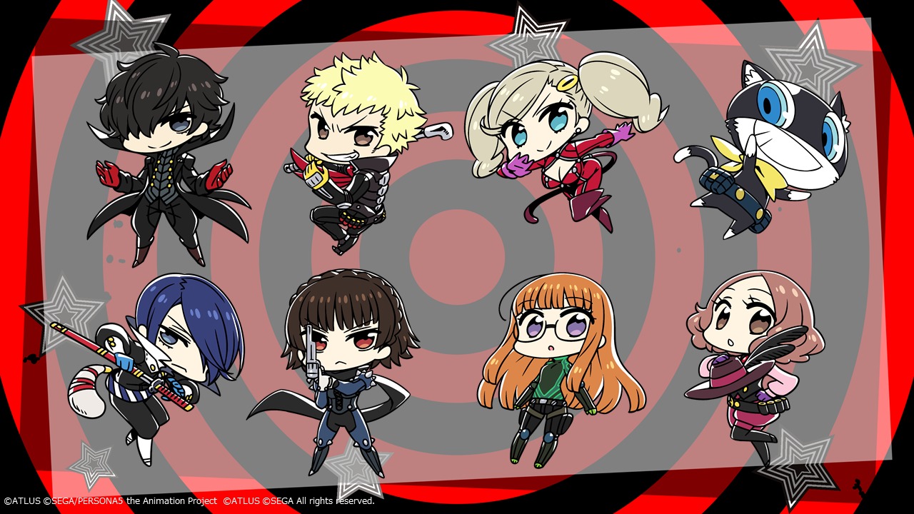 CHAN×COさんが描く公式SDイラストの怪盗服バージョン （c）ATLUS （c）SEGA/PERSONA5 the Animation Project