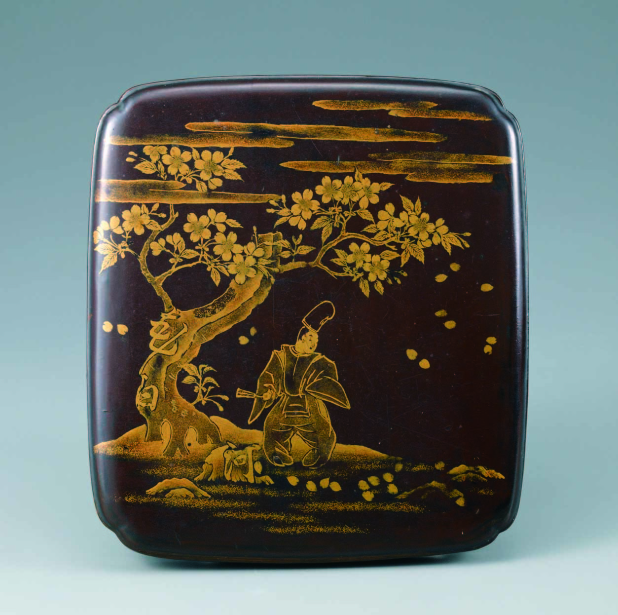 重要文化財 花白河蒔絵硯箱 日本・室町時代 15世紀 根津美術館蔵
