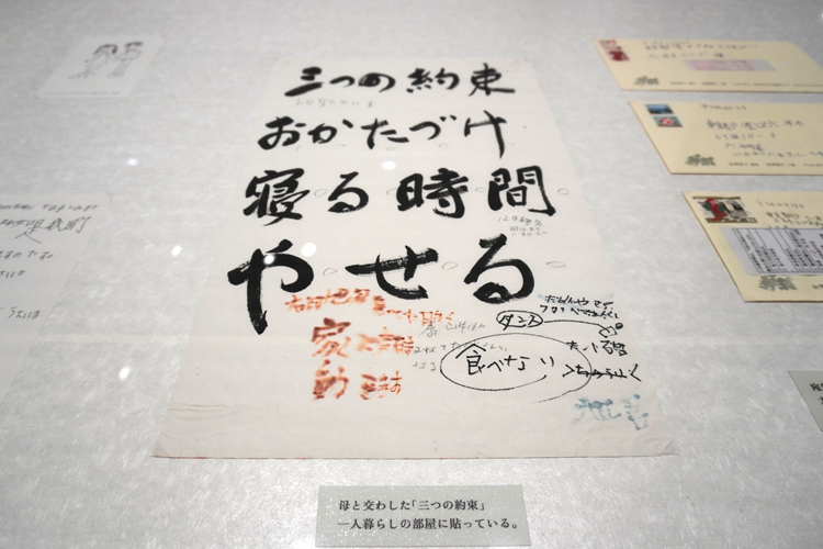 作品である「書」とは異なる、翔子の言葉たち。作家の日常が見えてくる。