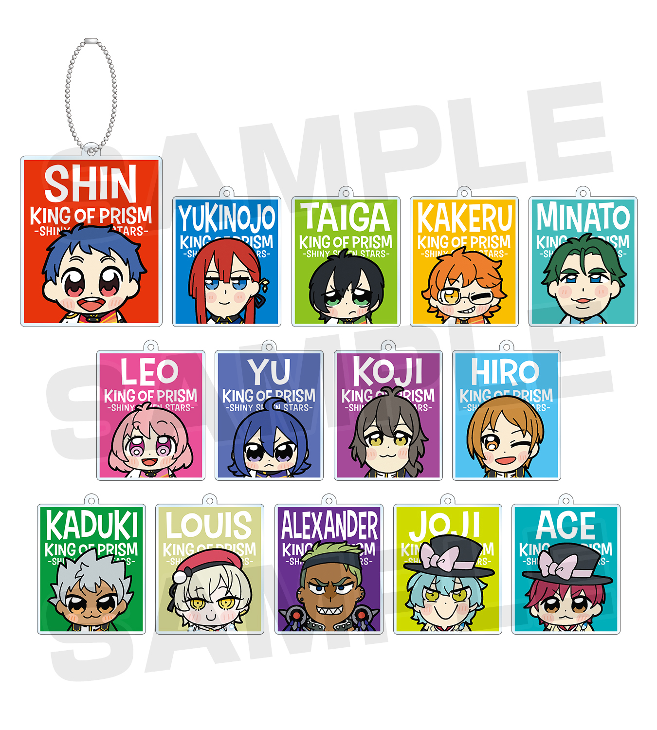 ■KING OF PRISM × 大川ぶくぶ トレーディングアクリルキーホルダー（全14種） (C) Ｔ-ＡＲＴＳ / syn Sophia / エイベックス・ピクチャーズ / タツノコプロ / キングオブプリズムSSS製作委員会