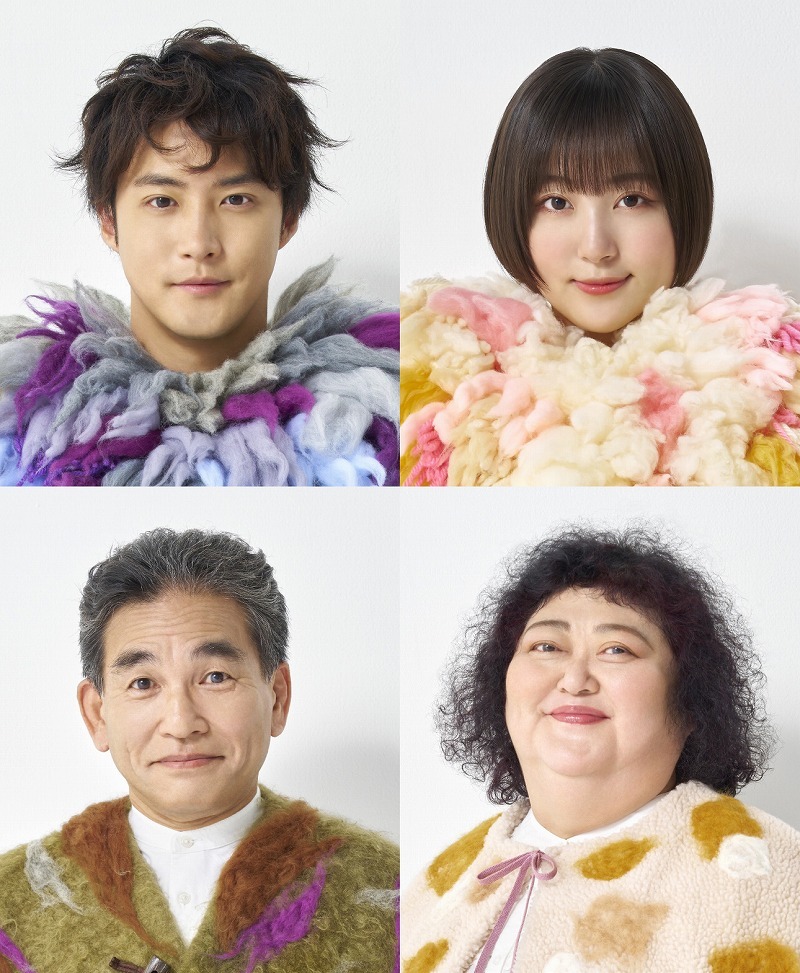 上段左から白石隼也、南野巴那　下段左から阿南健治、平田敦子