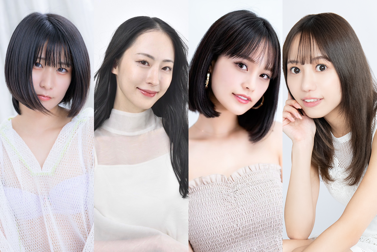 左から来栖うさこ、徳勢菜那、チュアン梨砂子、弓川いち華