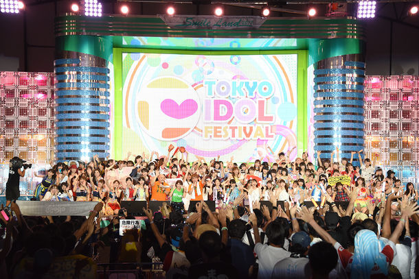 「TOKYO IDOL FESTIVAL 2017」グランドフィナーレの様子。