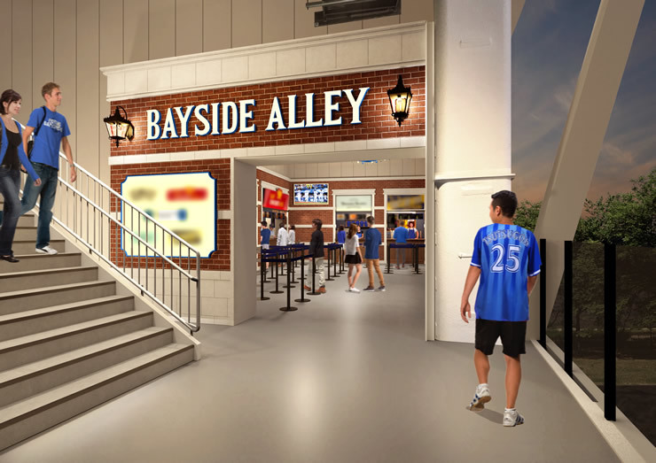 横浜スタジアムに誕生する「BAYSIDE ALLEY」（※画像はイメージ） (c)YDB