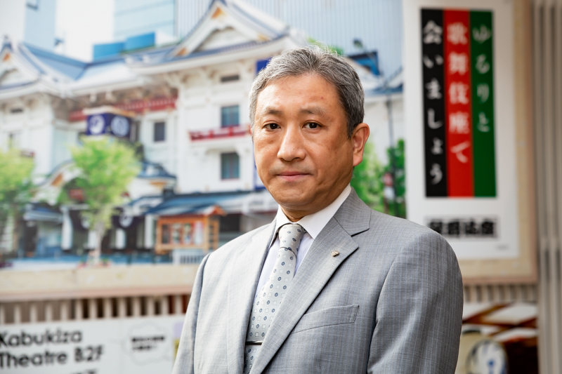 橋本さんは5月まで歌舞伎座の支配人をつとめた。