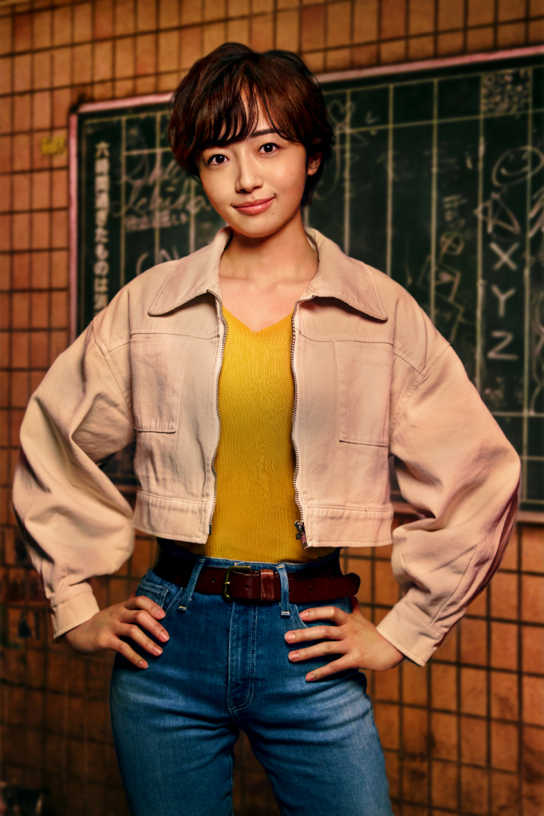 森田望智演じる槇村香 Netflix映画『シティーハンター』は2024年全世界独占配信。