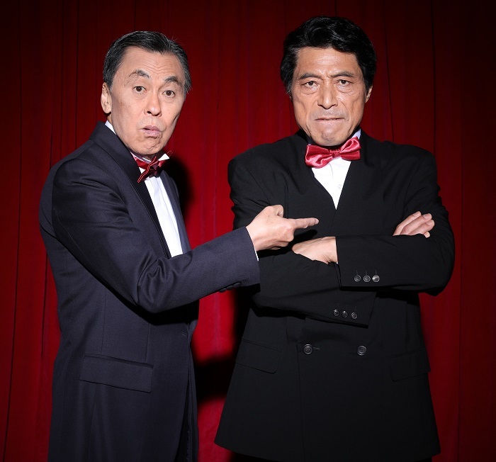 『サンシャイン・ボーイズ』（右から）加藤健一、佐藤B作