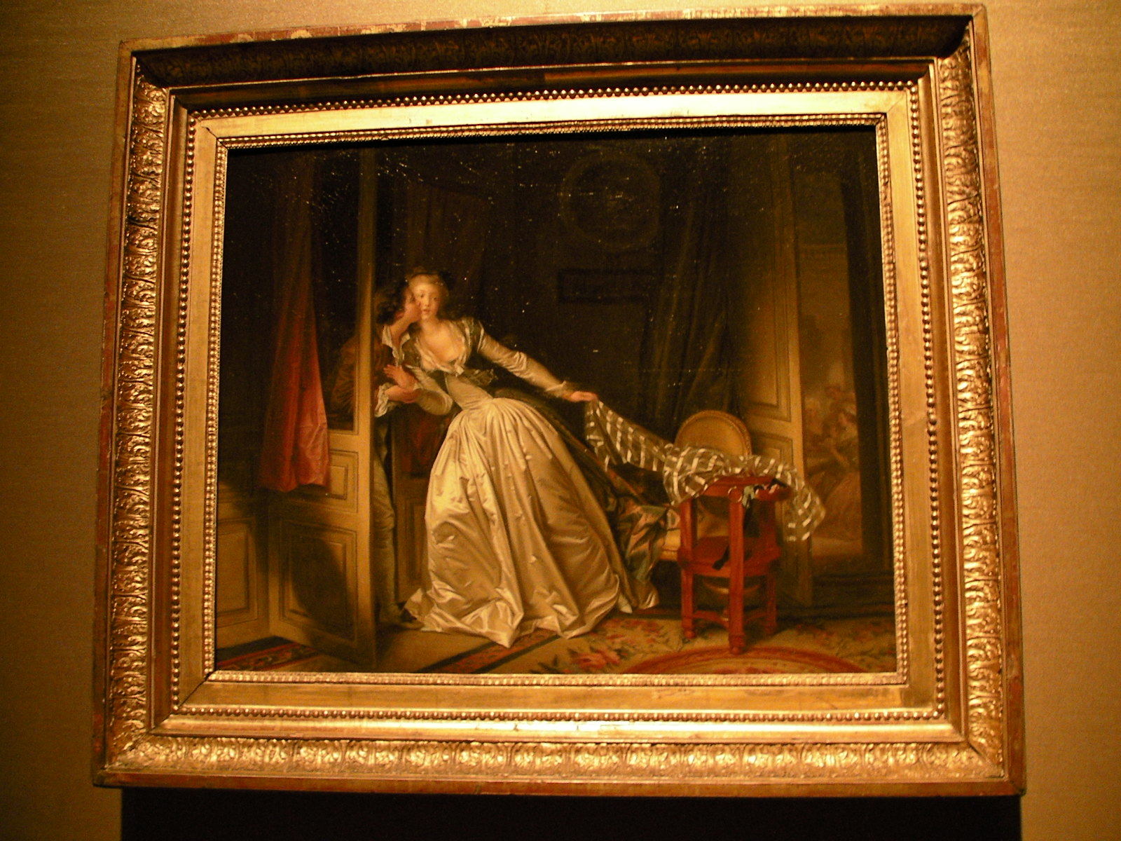 ジャン＝オノレ・フラゴナールとマルグリット・ジェラール《盗まれた接吻》（1780年代末）
