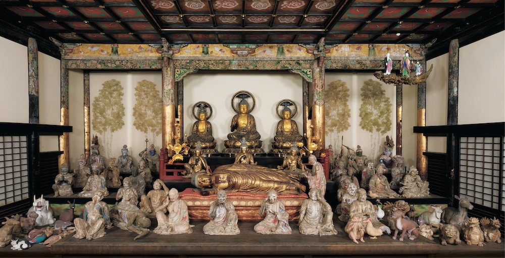 《仏涅槃群像》江戸時代・17世紀　香川・法然寺蔵 ※本展では、涅槃像と群像の一部を展示します