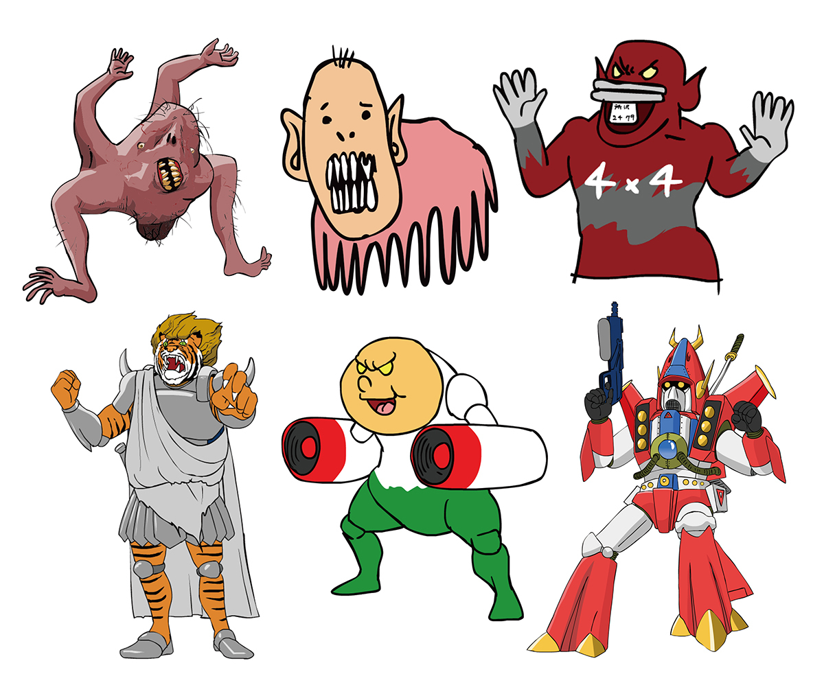 オークションにかけられる怪人たち （Ｃ） DLE