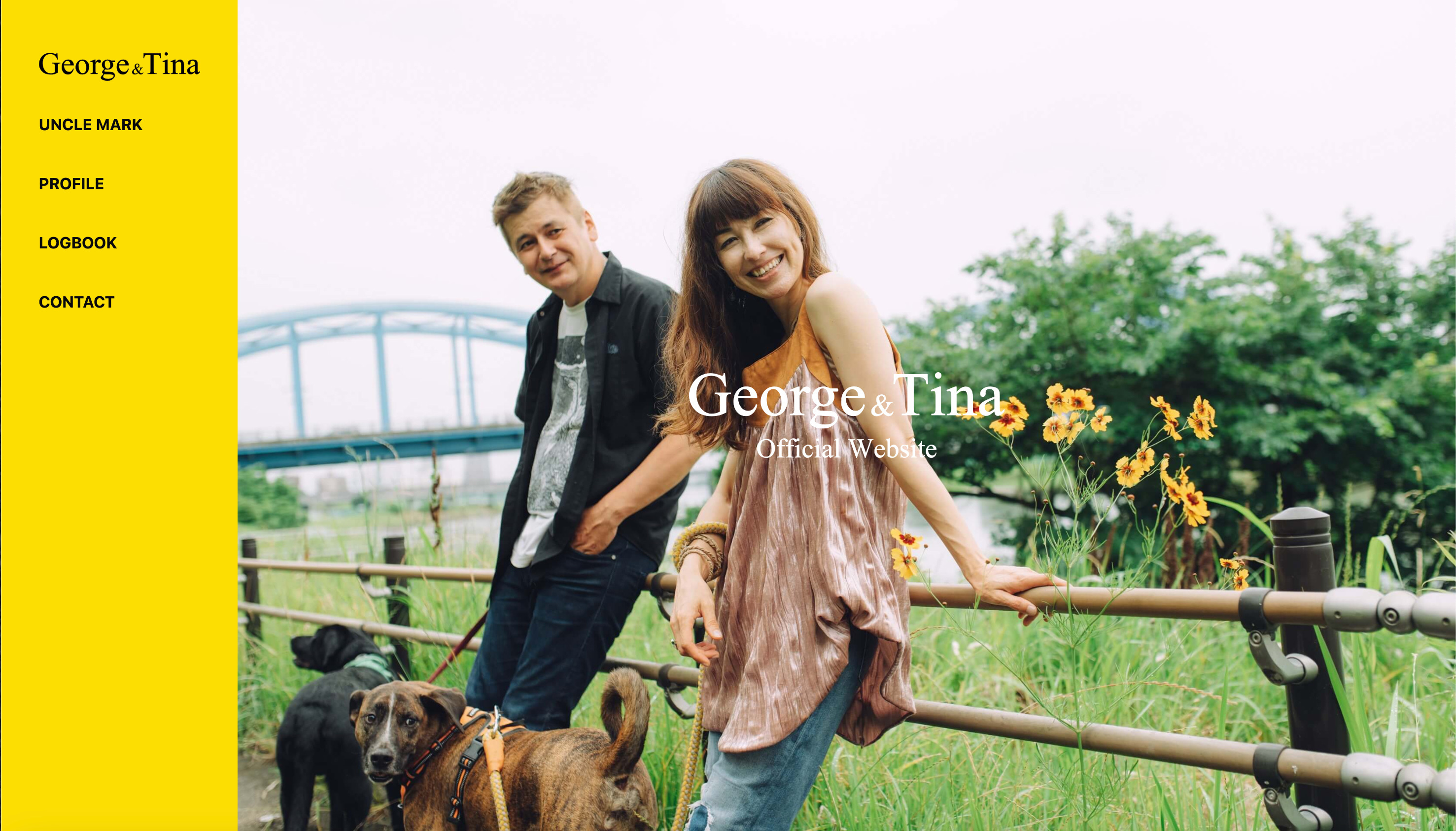 「UNCLE MARK」のHPが開設（georgeandtina.jp）