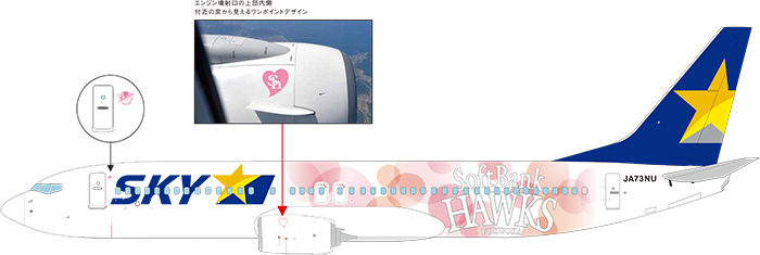 「タカガールジェット」の機体左側面