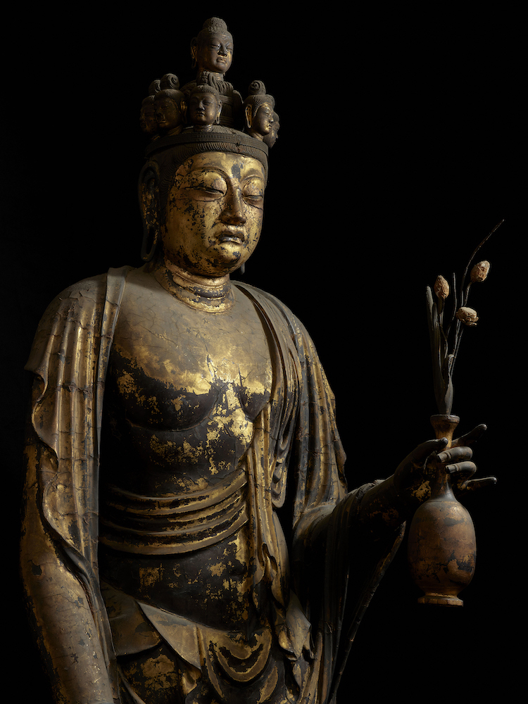 国宝　十一面観音菩薩立像（部分） 奈良時代・8世紀　奈良・聖林寺蔵