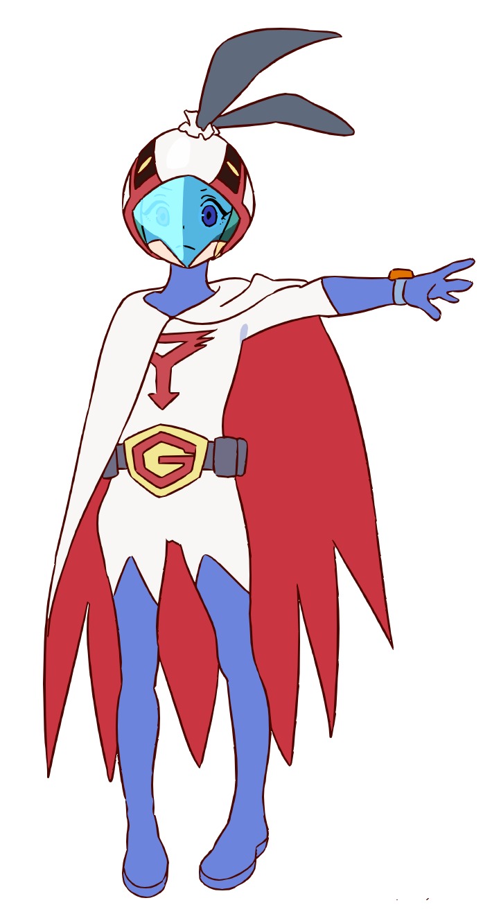 ガッチャマン(「パンドラとアクビ」版) (C)XFLAG (C)タツノコプロ