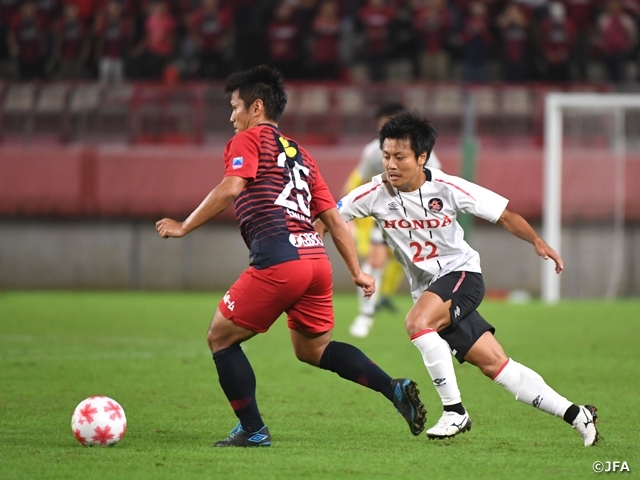 準々決勝でJFLのHonda FCに1-0で辛勝した鹿島アントラーズ (c)JFA