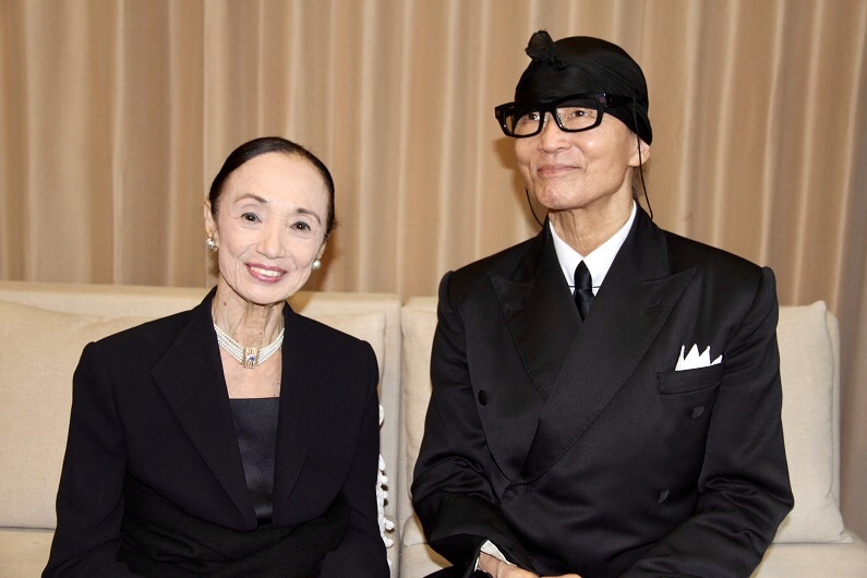松山バレエ団プリマバレリーナ 森下洋子と松山バレエ団総代表 清水哲太郎