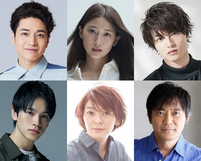 1列目左から：福田悠太、大野いと、小南光司 2列目左から：鈴木康介、田畑智子、渡辺いっけい