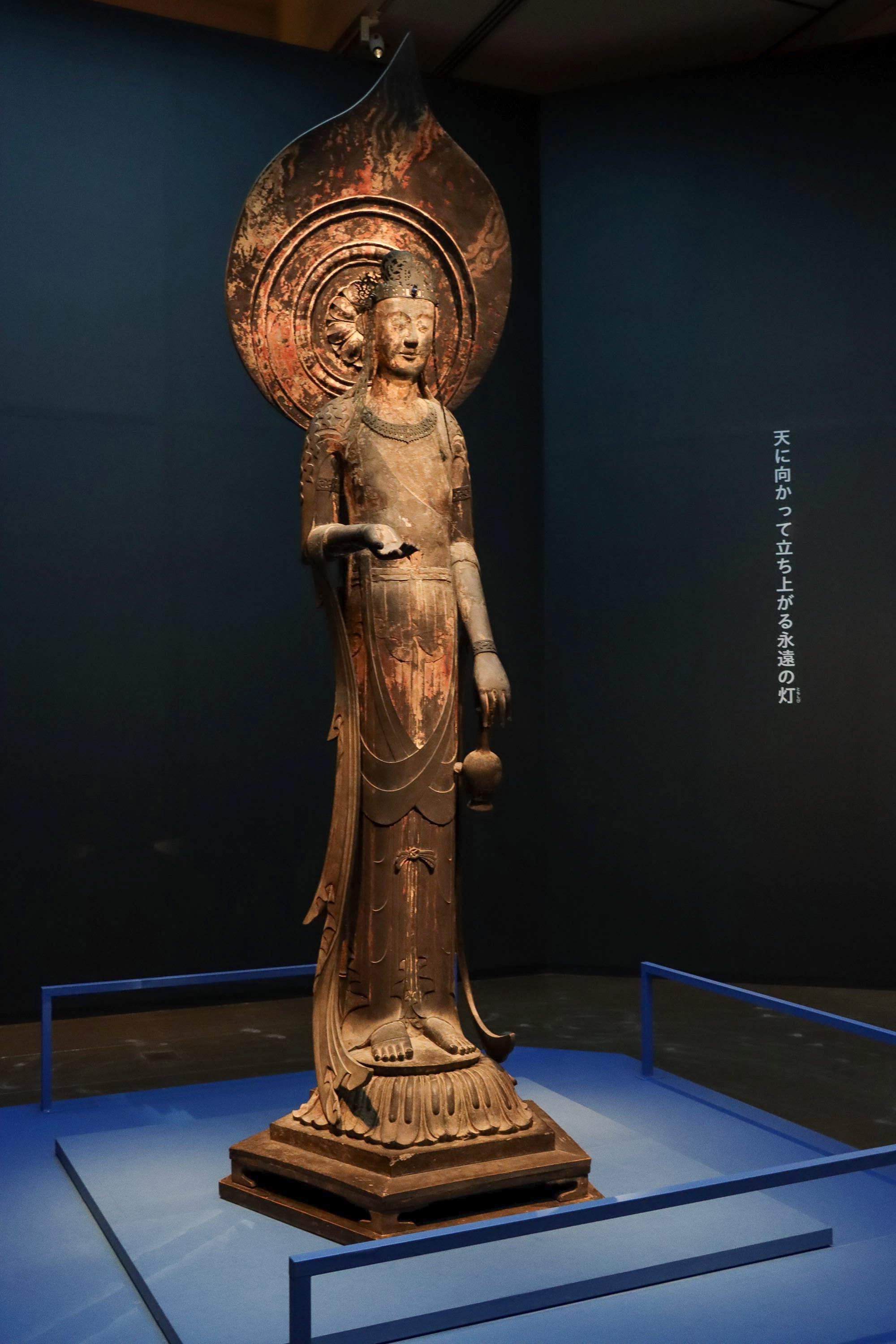 国宝「観音菩薩立像（百済観音）」（飛鳥時代（7世紀）、奈良・法隆寺）