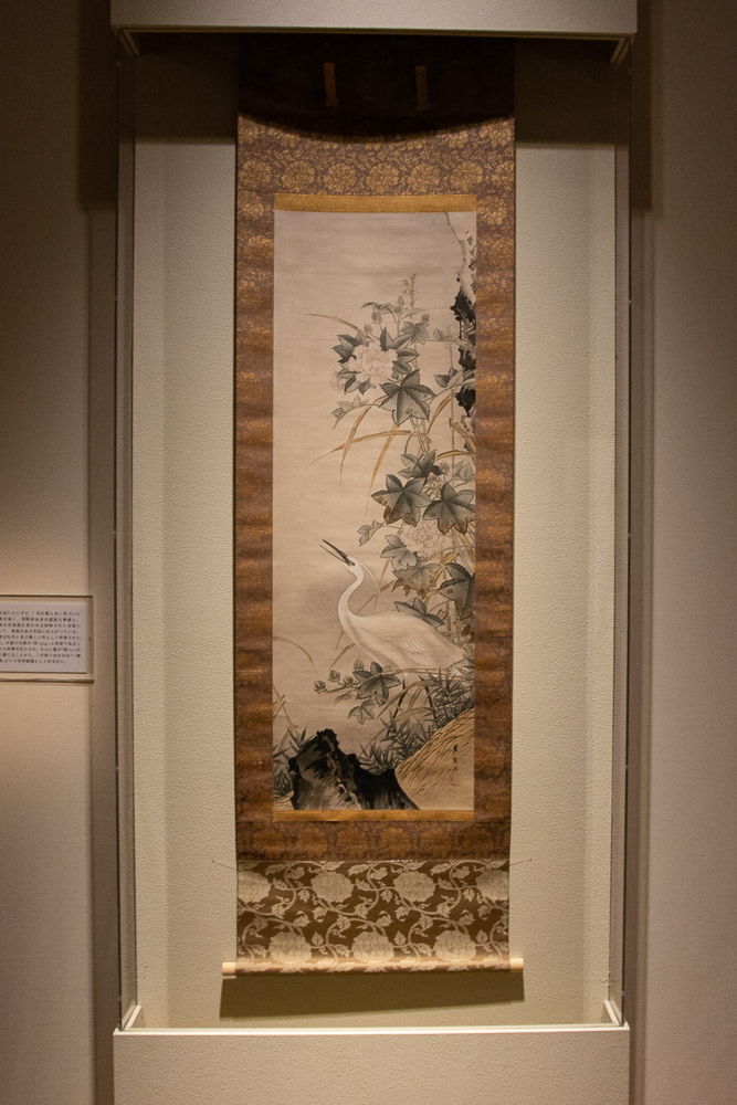 狩野芳崖《芙蓉白鷺》1872(明治 5)年頃 山種美術館