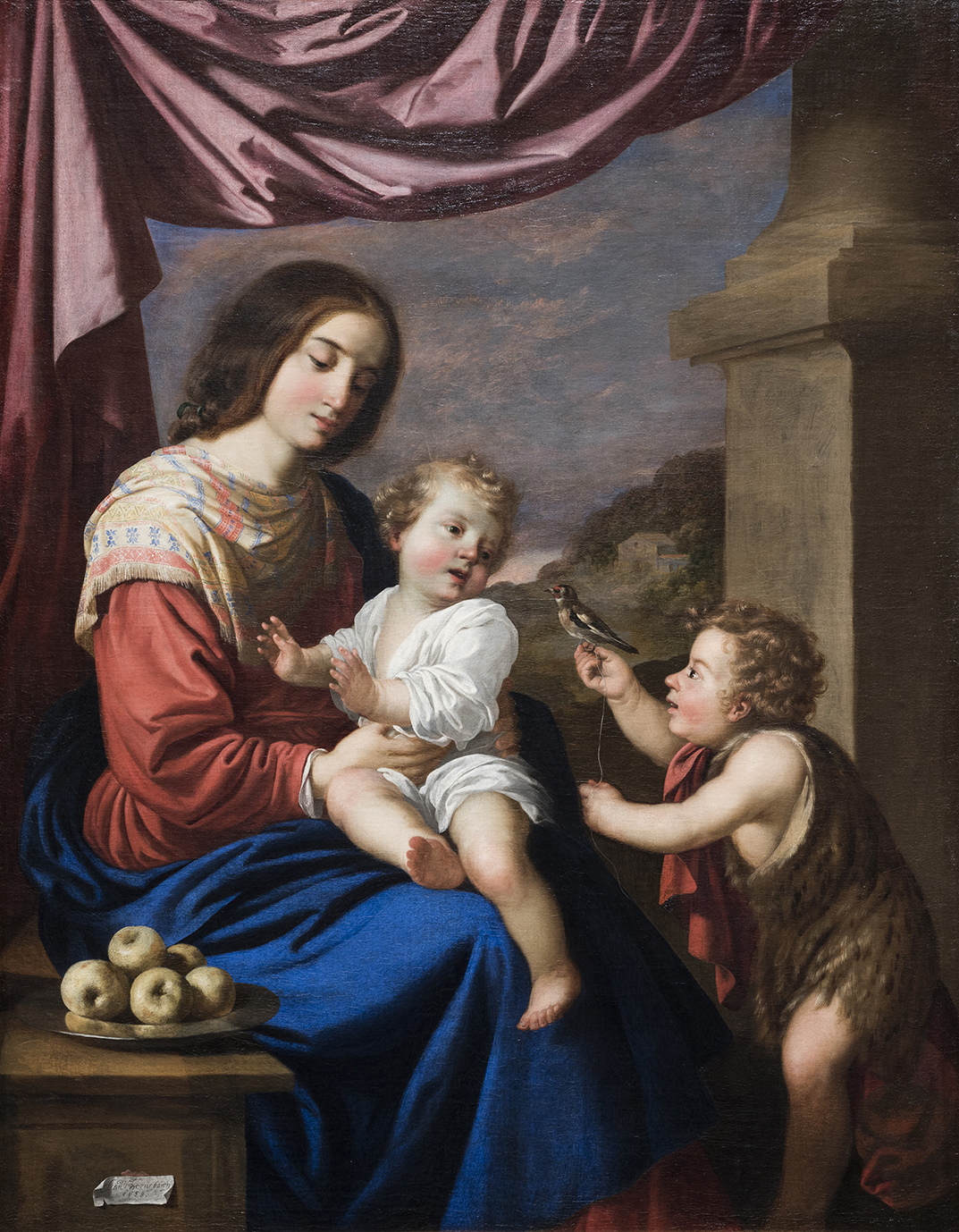 フランシスコ・デ・スルバラン「聖母子と聖ヨハネ」1658年、油彩／カンヴァス　サンディエゴ美術館 (c)The San Diego Museum of Art