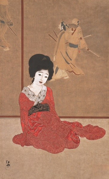 ≪暖か≫大正4年(1915)　滋賀県立近代美術館 ≪鏡の前≫と対に描かれた作品