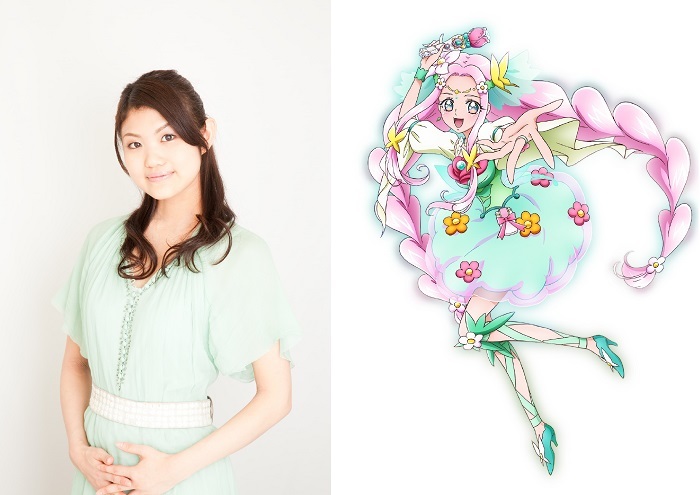 キュアフェリーチェと声を担当する早見沙織 ©ABC・東映アニメーション